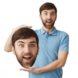 Custom Face Cutouts – Big Head Props for Weddings, Bachelorette, Graduation, Birthday
