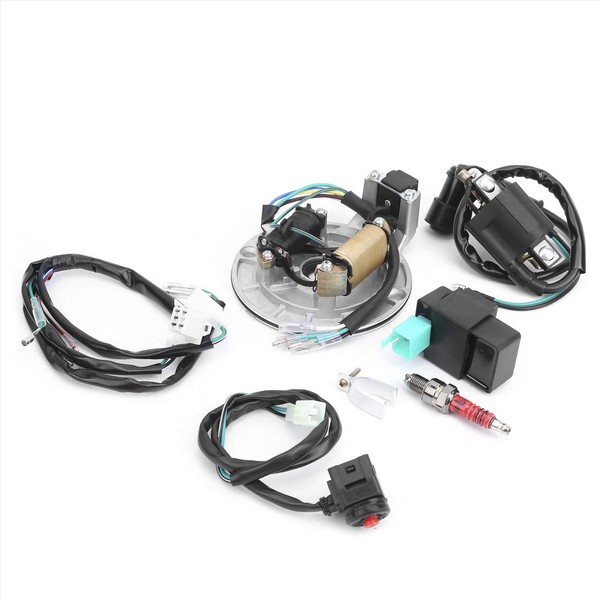 AOWINHIT Ignition Coil Stator CDI Wiring Harness Spark Plug Kit