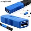 2-Pack USB 3.0 Coupler USB Female to Female USB Adapter,
