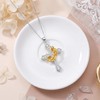 Alphm Cross Necklace with Crown S925 Sterling Silver