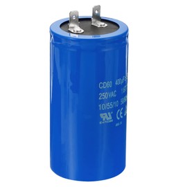 PATIKIL CD60 Run Capacitor, 400uF/MFD 250VAC 15% Tolerance 50/60Hz Motor Starting Capacitor for Air Compressor Motor Starts Running