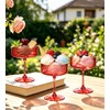 LEYIQU 24Pack Plastic Martini Glasses, 10oz Disposable Coupe Glass