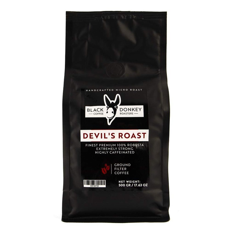 DEVIL'S ROAST | Extra-Strong Highly Caffeinated Bold Coffee | 500g