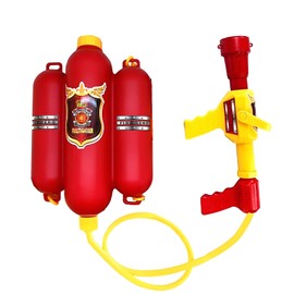 DLHONORV Fireman Backpack Water Gun Blaster Water Gun Beach Toy and Outdoor Sports Toy (Fireman)