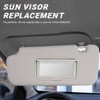 Gray Driver Left Side Sun Visor Replacement Compatible with Nissan