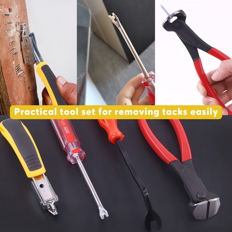 Mardatt 4Pcs Nail Puller and Staple Remover Tool Set, 7"