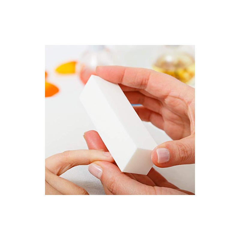 Bloque de uñas de color blanco, paquete de 12 unidades