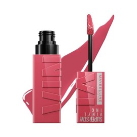 Maybelline Labial lquido brillante Superstay Vinyl Ink Tono Sultry, 4.2ml - Dura hasta por 16H, brillo instantneo sin grumos, sin transferencias      