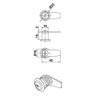 MS Hardware Furniture Letter Box Lock Lever Lock Cupboard Lock
