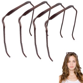 Forlush Pack of 4 Headbands for Women, Fashion Hair Hoop, Curly Thick Hair Headband, for Fixing Hair During Make-Up, Sports