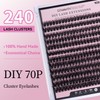 DAMMAN 70D DIY Lash Extension Kit 240 Clusters 0.07 10-16mm