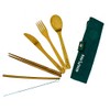Ecowood® Juego de Cubiertos de Bambú - Incluye 7 Piezas
