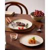 Famiware Dinnerware Sets for 4, Ocean Round 12-Piece Kitchen Plates