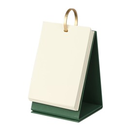 XGOPTS Blanko Tischkalender DIY Fotokalender zum Selbstgestalten Ringbuch Karteikarten Notizblock Dickes Kraftpapier Bürobedarf Geschenk für Studenten lehrer Kollegen(Grün,180)