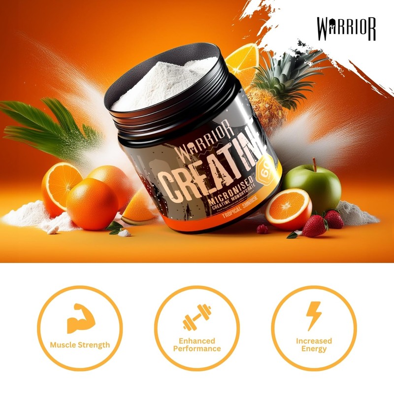 Warrior Creatine Monohydrate Powder 300g – Micronised – Proven to