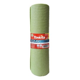TONKITA | Jumbo Roll Schwammtuch auf Rolle, 12 extra große Tücher 25 x 24 cm, 100% biologisch abbaubar und kompostierbar, super saugfähig und leicht zu auswringen – für alle Oberflächen
