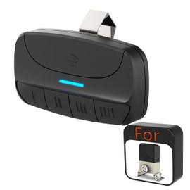 Blütezeit Visor Clip Remote Control for ME-MJ Sliding Gate Openers, 4-Button 433.92MHz Transmitter with Rolling Code for Vehicles, Wireless Door Access Control System Hardware Accessory 1pc