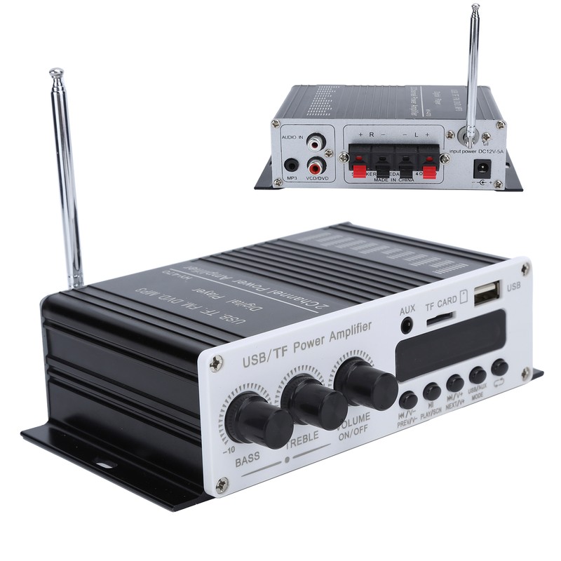 USB Memory Card Digital Player FM Bluetooth 4.2 Car Power