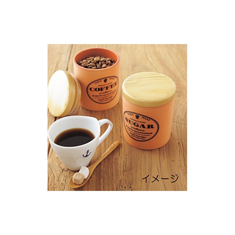 Mino Ware K60708 Terracotta Canister, Sugar