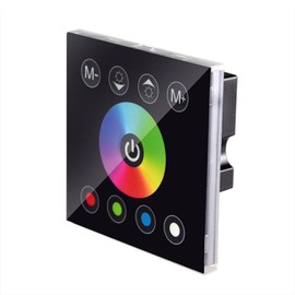 JOYLIT RGBW LED Strip Controller 4CH 4A Wandschalter, DC 12/24V Wand Touch Panel LED Controller, LED Dimmschalter Controller für RGB RGBW LED Streifen Dimmbare, Farbwechsel