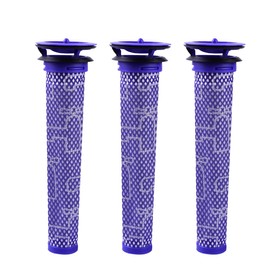KEEPOW 3 Stück Akkusauger Filter für Dyson V8 V7 V6, DC58, DC59, DC61, DC62 Staubsauger Waschbar & Wiederverwendbar Vorfilter Ersatzteil für Dyson
