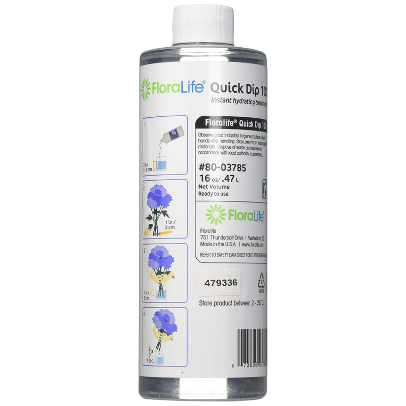 Floralife Quick Dip 100 Instant Hydrating Treatment, 16 Ounce