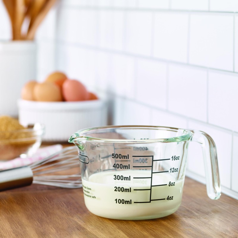 Farberware 2-Cup Borosilicate Glass Wet and Dry Measuring Cup with