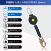 DIJJIG 6 ft.Fall Protection Automatic Return Rope、Polyester Webbing, Swivel top,