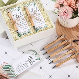 Sinmoe 30 Set Employee Appreciation Gifts Includes Motivational Pens Thank You Gifts Card with Rope, Inspirational Quote Ballpoint Pens Thank You Gifts for Teacher Colleague Volunteer Coworker