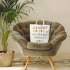 JUSITAKEET Alphabet Themed Tote Bag, Book Canvas Tote Bags Gift,