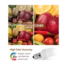 Anivona Night Light Bulb,[4PACK]15 Watt LED Night Light Bulb Equivalent, 1.5W Led Bulbs C7 S6, Mini Candelabra E12 Base, Warm White 3000K LED, 150LM Small Light for Bedroom Salt Lamp Bulbs Lighthouse