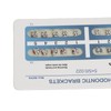 10 Sheets Teeth Brackets Mini Roth Bracket 0.022in 3 Hooks