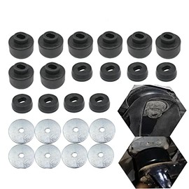 LOSTAR 7-141-BL Black Body and Cab Mount Bushing Kit For 1999-2014 Chevy Silverado & 1999-2014 GMC Sierra 2WD/4WD (16 Pcs)