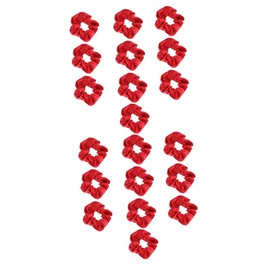 LALAFINA 20 Pcs Red Colon Red Hair Ties Red Scrunchies Satin Sleep Scrunchies Fairy Hair Elastic Color Scrunchies Hair Scrunchies for Girls Cotton Hair Rings Headband Fabric Elasticity Miss