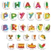 Hooqict Happy Birthday Mexican Banner Mexican Birthday Decorations Fiesta Party