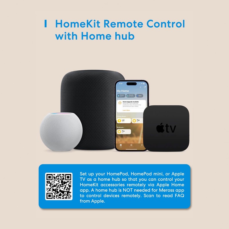 meross Wi-Fi Relay WLAN Switch, Relay Module for Smart Home,