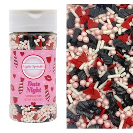 Mystic Sprinkles Wedding/Bridal Sprinkles Mixes (Date Night Sprinkle Mix 3.9oz)