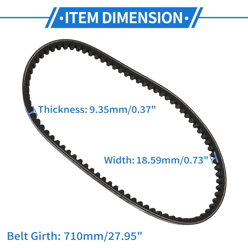 VekAuto Drive Belt No.480852 V-Belt for Piaggio Fly 50 2T