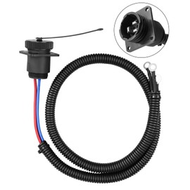 Tractor Aux Aftermarket Power Outlet Replaces JD RE51091 Mates to JD RE37651 Fit for John Deere Case IH Ford CAT, etc