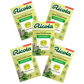 Ricola Apple Mint Herb Can, 1.4 oz (40 g) x 5 Packs