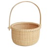 Teng Tian Classic Nantucket Round baskets with wood Knobs HandleWoven