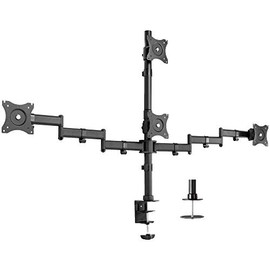 VIVO Quad LCD Monitor Heavy Duty Desk Mount 3 Plus 1 Stand, Holds 4 Screens up to 24 inches (STAND-V004Y)