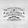 Ouija Board Stencil Template for Walls and Crafts - Reusable