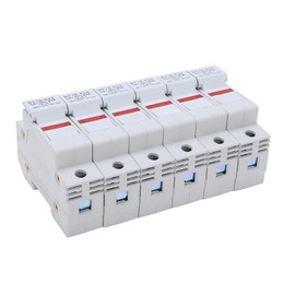 RT18-63X Rail Mounted Fuse Holder Base with LED Light for RO16 14x51mm Fuse Core 63A 500-690V1P