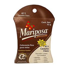 Colorante Mariposa Cristales 32 grs 611 Castaño Claro
