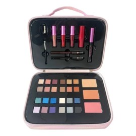 Set De Maquillaje Cosmetic Lab Rosa 37 Pzas