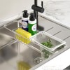 ZENTOU No Installation Required Stainless Steel Dish Drainer Net Holder