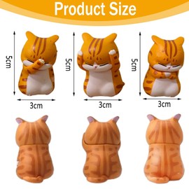 SBOACXC Cat Figure Set, Cat Figure Cat Model Cat Figure Model for Birthday Gift, Home Decor, Car Decor Style, Home Decor, Gift for Children