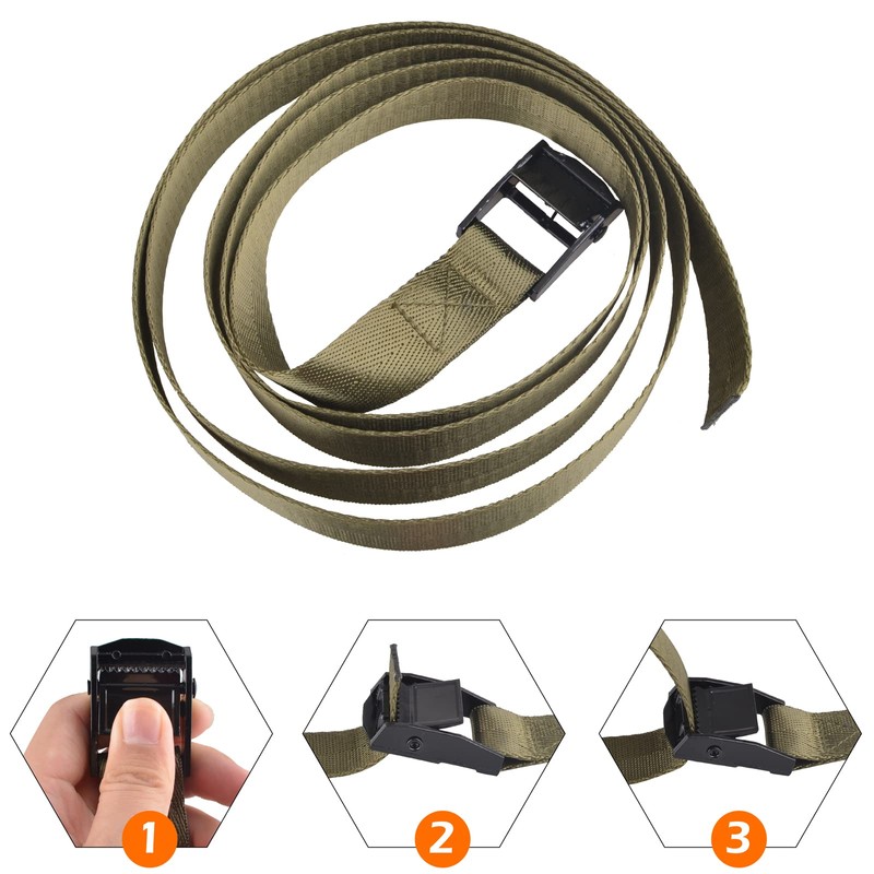 TRIWONDER Cinch Tie Down Strap Lashing Straps Heavy Duty Nylon