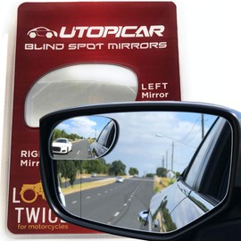 Blind Spot Convex Car Mirror: Rear view | Rearview Mirror Accessories for Car Interior - Women and Men Use Our Automotive Blindspot Mirrors for Larger Image and Improved Traffic Safety (2 pack)